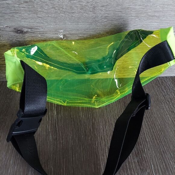 Neon Yellow Clear See Through Fanny Pack - Picture 3 of 7